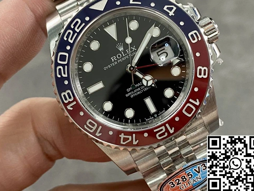 Rolex Master II GMT Factory Dial Clean Black V3 M126710BLRO-0001 0514